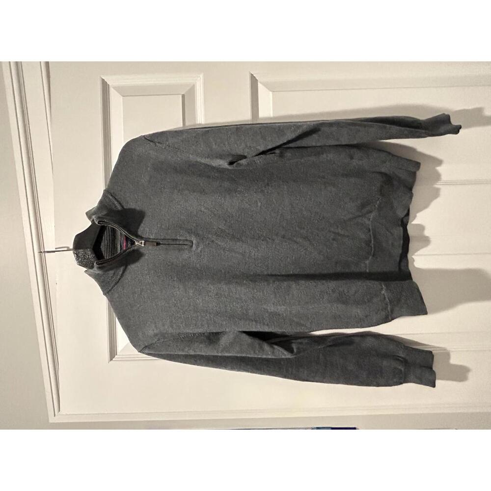 Untuckit Gray Half-Zip Sweater Large